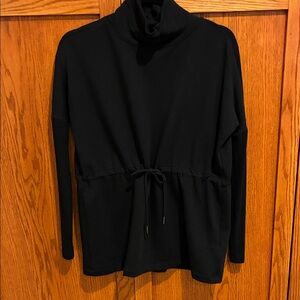 NWOT Athleta Pullover with mock neck and adjustable cinched waist tie.